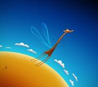 pic for flying giraffe 1080x960